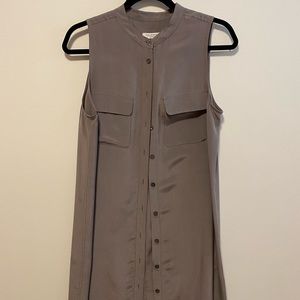 Grey Equipment Sleeveless Blouse - Size M